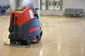 floor sweeper ride on safe work method