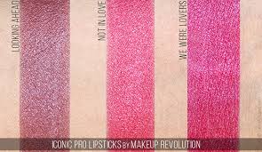 revolution iconic pro lipsticks by