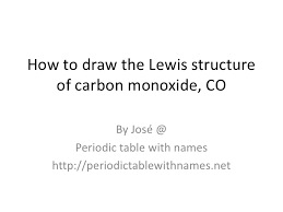 Put least electronegative atom in centre3. How To Draw The Lewis Structure Of Carbon Monoxide