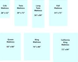 Queen Bed Mattress Chart Size Dimensions Cm Standard Sizes