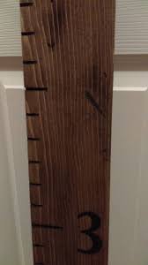 Childs Rustic Weathered Wooden Growth Chart Measuring Board Solid Wood Hand Made Measuring Stick Ruler Kids Wall Art Baby Shower