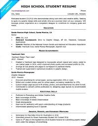High School Resumes Template Allthingsproperty Info