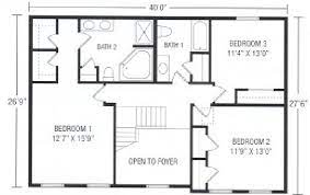 2200 Square Foot Two Story Floor Plan