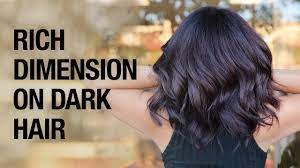 how to add dimension to dark hair