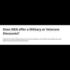 does ikea offer a military
