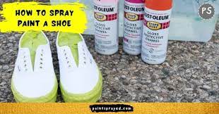 How To Spray Paint A Shoe Paint Sprayed