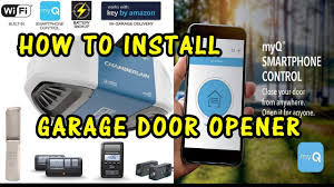 how to install chamberlain garage door