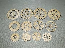 12 custom wood wooden gears gear cog