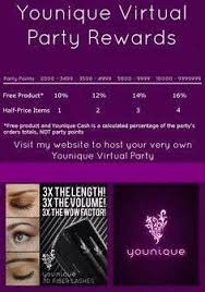 Younique Hostess Rewards Chart Free And Half Priced Items