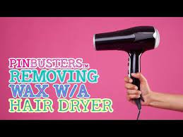 how to remove wax with a dryer