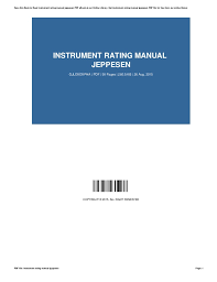 Instrument Rating Manual Jeppesen