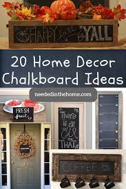 20 unique home decor chalkboard ideas