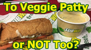 how many calories is subway veggie patty