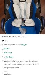 Maxi Cosi Cabriofix Seat Liner Cover