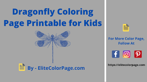 39+ free dragonfly coloring pages for printing and coloring. Dragonfly Coloring Page Elitecolorpage Let S Get Best Printable Color Page And Drawing Tutorial