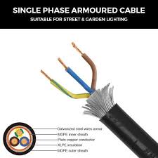 3 Core Single Phase Armoured Cable