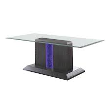 Glass Coffee Table With Led Light