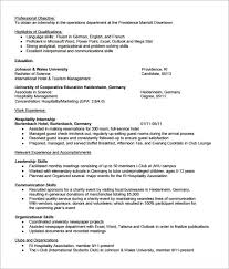 An internship is an opportunity offered by employers to students and graduates to gain work experience for a fixed period of time. Free 7 Sample Internship Resume Templates In Pdf Ms Word