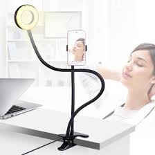 China Adjustable And Portable Led Selfie Ring Light With Cell Phone Holder For You Tube Video Photography China Professional Live Stream And Makeup Usage Lamp Desktop Clip Live Light
