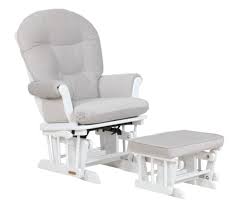 The flexible swivel and swing mechanism provides stable sliding. Lennox Valencia Glider Chair And Ottoman White Grey R Exclusive Babies R Us Canada