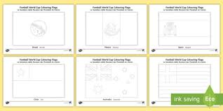 Free educational coloring pages and activities for kids. World Cup Flags Coloring Pages English Italian