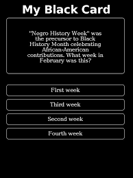 Teach children the history of black history month and find great resources to help integrate it into your class. My Black Card On Twitter My Black Card Trivia Question For Black History Month Answer More Like This On The My Black Card App Link In Bio