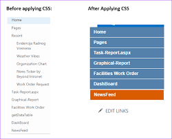 sharepoint left navigation branding