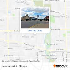 melrose park by bus train or chicago