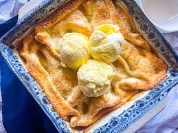 easy old fashioned peach cobbler with