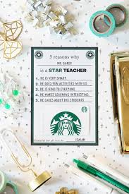 starbucks teacher gifts with free