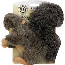 akc dog toy squirrel with squeaker