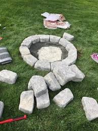 Make sure that every row of blocks are systematically aligned. Firepit Kit 43 5 In X 12 5 In Fire Pit Lowes Com Fire Pit Kit Diy Fire Pit Fire Pit