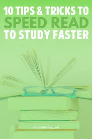 Find the value for you. 10 Easy Tips And Tricks To Speed Read To Study Faster All About Studying