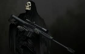HD wallpaper: weapons, skull, fantasy, art, skeleton, hood, sight, sniper  rifle | Wallpaper Flare