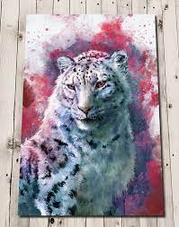 Buy Snow Leopard Print Leopard Art Big