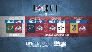 Your daily guide to the world of sports on television and radio. Altitude Sports Announces Avs Broadcast Schedule Altitude Sports