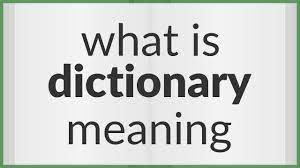dictionary meaning of dictionary