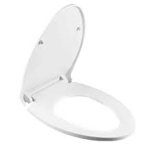 White Oval High End Toilet Seat Cover
