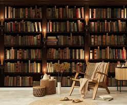 Bookshelf Wallpaper Bookcase Library