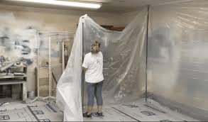 how to build a temporary paint booth