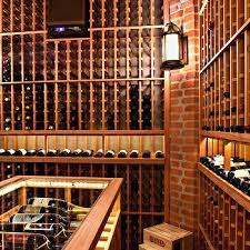 Wine Cellar With Exposed Brick Walls