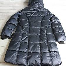 Tahari Womens Long Winter Puffer Coat