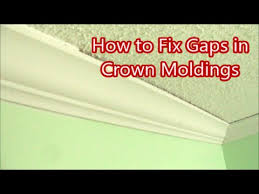 how to fix gaps in crown moldings home