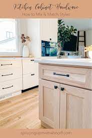 how to mix and match cabinet hardware