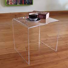 If i scrolled too fast, i might have missed it. Clear Acrylic Plastic Side Table Hygienic Easy Clean Living Room End Table 10mm Ebay Acrylic Side Table Acrylic Bedside Table Living Room Table