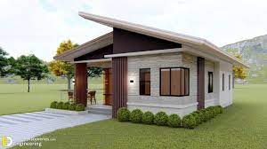 Simple Modern Bungalow House Design gambar png