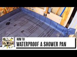 shower pan liner how to waterproof a