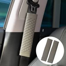 2pcs Leather Car Seat Belt Cover