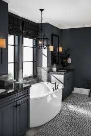 black cabinets and black walls