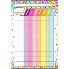 Smart Poly Chart French Chore Chart Dry Erase Surface